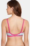 Rosaline Everyday Double Layered Non-Wired 3/4th Coverage T-Shirt Bra - Island Paradise — thumbnail 2